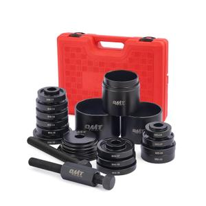 Wheel Bearing Press Kit for Front Wheel Drive Bearing Removal & Installation, 24pc Wheel Bearing Puller Tool Set with Sliding Screws Universal Bushings, Sleeves, Storage Case