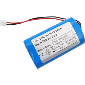 7.4V 2600mah-19.24Wh Rechargeable Li-ion Battery Pack, Replacement Batteries with XH2.54-2P Connector, for DIY Electronics Products, Toys, Lighting, Equipment