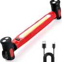 Work Light, 3000LM Ultra Bright LED Magnetic Light Bar, 5200mAh Cordless Rechargeable Work Lights with Hooks, Portable Under Hood Lights Machanic Tools for Car Repairing, Inspection, Garage, Emergency