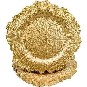 MonYouGe Gold Charger Plates, 13 Inch Gold Chargers for Dinner Plates, 48 Pack Premium Plate Chargers for Weddings, Parties, Restaurants