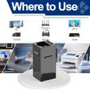 CAT6 RJ45 Keystone Coupler 24Pack, CAT6 RJ45 Keystone Jack Inline Coupler Female to Female UTP Ethernet Coupler for Wall Plate/Patch Panel (Black)