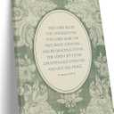 Sage Green Christian Scripture canvas Wall Art Vintage Bible Verse Poster Prints Religious Faith Pictures Christian Paintings Artwork for Prayer Office Living Room Bedroom Dorm Home Decoration 12*18In (Stretched Canvas on A Wooden Frame)