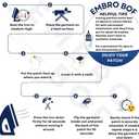 4Pack EMBROBOF Santa Sleigh Patch 3 inches, Joyful Christmas Tree Patch Embroidered Merry Christmas Iron On Patches for Clothes