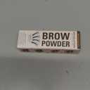 Revolution, Brow Powder Stamp & Stencil Kit, Brow Shaping Tool, Ash Brown, Includes Brow Stencils