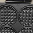 DASH Multi Mini Waffle Maker - Four 4 Waffle Molds, Nonstick Waffle Iron with Quick Heat-Up, Nonstick Surface - Perfect Mini Waffle Maker for Kids and Families, Just Add Batter (Graphite)