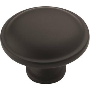Amerock Bp53015-Fb 1-1/4" Knob Flat Black