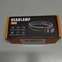 Headlamp Rechargeable, 500 Lumen Super Bright Motion Sensor LED HeadLamp, Headlamp Flashlight with White Red Lights, 6 Modes Lightweight Waterproof Head Lamp for Outdoor Running, Camping Hiking (Y013-2Pack)