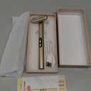 Red-Light-Therapy-Wand-for-Face, 7 Colors LED Light Therapy Wand Eye Facial Red & Blue Rejuvenation Tool, Face Massager, Golden