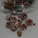 120pcs Artificial Pine Cones Pine Set Fake Natural Pinecones Acorns Red Berries Christmas Decor Ornaments for Home Winter Decorations