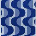 SOFE H&L | Playa Velour Large Beach Towel Pack of 2 (35 x 70) Waves - Blue | Thick, Premium, Fade Resistant, Durable | Luxury Resort Quality Pool Towel, Turkish Beach Towel with Shoulder Strap