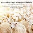 60% Cashmere Slouchy Beanie for Women, Knit Beanie Hat for Winter and Fall, Soft Warm Wool Slouch Winter Hats for Ladies (Black)