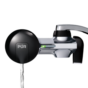 PUR Faucet Water Filter, PFM200B, Black and Chrome