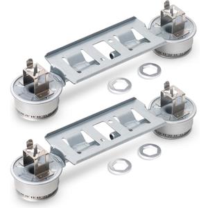 BlueStars WB16K10026 WB29K17 Double Burner Assembly Replacement - Compatible with G.E Kenmore Hot.point Ranges - Replaces 868697 AP2633210 WB16K10003 - PACK OF 2