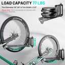 2-Pack Swivel Bike Rack Wall Mount, Bike Hangers for Garage, Space-Saving Vertical Bike Holder, Holds up to 77 lbs, Bicycle Wall Hanger Storage, No Heavy Lifting Required Indoor Hanging Bike Rack