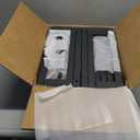 Brightown Firewood Rack Outdoor with Cover, 4FT Indoor Wood Rack for Firewood, Waterproof Fire Wood Holder Outside, Adjustable Heavy Duty Logs Stand Stacker Holder for Fireplace Patio Deck, Black