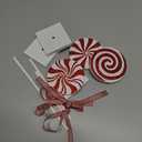 3 Pieces Christmas Table Decorations Wood Candy Set, Red Christmas Tiered Tray Decor,Rustic Candy Table Decorations for Home Tables(Cute)