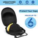 MOSLA Hat Case for Baseball Caps,Hat Carrier Travel Case Ball Cap Carrier Hat Box Organizer Carry On Hat Bag Backpack with Adjustable Shoulder Strap