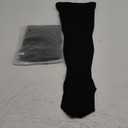 Zhanmai 2 Pairs Thigh High Men's Compression Socks 20-30 Mmhg Compression Stocking with Silicone Grip Men's Dress Socks (X-Large)