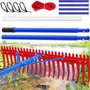 Extra-Large Heavy Duty Lake Weed Rake for Ponds with 9.5" Long Solid Metal Tines, 11FT Commercial-Grade Aquatic Weed Removal Tool,Deep Water Weed Cleaner for Large Aeras,Ergonomic Handle