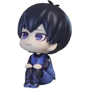 Isagi Yoichi Figure Anime Look Up Figurine 3.9'' PVC Cute Action Figure Model Cake Topper Collectible Statue