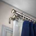 13/16" Triple Curtain Rod 28-48 inch - Satin Nickel
