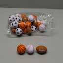 WELLVO Sports Party Favors 36 Pack 1.6 inch Sports Stress Relief toys Goodie Bags Stuffers Mini Foam fidget toys for Stress Anxiety Relief Classroom Prizes Kids Return Gifts Birthday Party Favors Toys