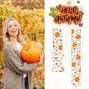 Christmas Halloween Watch Bands Compatible with Samsung Galaxy Watch 40mm 41mm 42mm 44mm 45mm 46mm, 20mm Holiday Replacement Silicone Strap for Galaxy Watch 7 / 6 / 5 / 5 Pro / 4 / 4 Classic / 3 / Active 2&1 (Autumn)