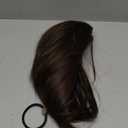 Ponytail Extension - 10" Short Claw Clip in Ponytail Hair Extensions Messy Bun Hair Piece Natural Soft Synthetic Straight Pony Tail Hair Pieces for Women - Chocolate Brown