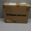 Expandable Microwave Stand, Heavy Duty 3-Tier Adjustable Microwave Oven Rack Shelf with 8 Hooks & 2 Holders, Space-saving Kitchen Counter Shelf for kitchen organizers and storage, 200lbs Capacity (Black)