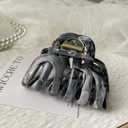 Octopus Hair Claw Clips for Thick, Long, Wavy, Curly Hair - French Large Big Clips, Strong Hold Non-Slip Grip, Tortoise Shell Accessories for Women 