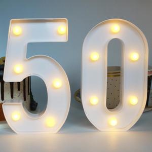 H:7.88 inches Light Up Numbers 50 Sign for Wedding Anniversary, 50th Birthday Party Decorations for Women, 50th Birthday Centerpieces Table Decorations for Men H:7.88 inches Light Up Numbers 50 Sign for Wedding Anniversary, 50th Birthday Party Decorations for Women, 50th Birthday Centerpieces Table Decorations for Men