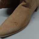 IUV Cowboy Boots For Women Knee High Western Cowgirl Boots Snip Toe Side Zipper Chunky Heel (11, Camel)