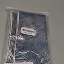 Avigers 18 x 18 Inch Square Navy Blue Silver Gold Abstract Striped Embroidery Cushion Case Luxury Modern Throw Pillow Cover Decorative Pillow for Couch Living Room Bedroom Car