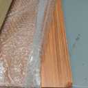 Hoolerry 5 Pcs Wire Shelf Covers Foamed PVC Wire Rack Covers for Removable Closet (Not Wood) Pantry Shelves for Cabinet Bathroom Kitchen Shelving Decoration(Dark Wood Color, Size: 24 x 12 Inch