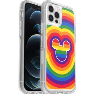 OtterBox iPhone 12 and 12 Pro Symmetry Series Series Case - Disney Pride, Ultra-Sleek, Wireless Charging Compatible, Raised Edges Protect Camera & Screen