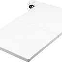 VIVO Clamp-on 24 x 12 inch Foldable Desk Extender, Wrist Support Arm Rest, Office Keyboard Tray, Side Table Extension Attachment, White, DESK-EXT24W