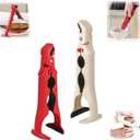 3-in-1 Hot Plate Gripper, 2 Pack Silicone Anti Scald Bowl Holder Clip for Bowls & Dish, Non-Slip Jar Opener Clip for Kitchen, Air Fryer, Microwave & Baking Dishes