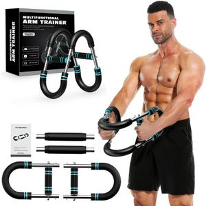 Twister Arm Trainer, Adjustable Chest Workout Equipment for Men & Women, Home Gym Strength Trainer, Muscle Builder & Strength Training for Arms, Chest (Blue, 20-60lb)