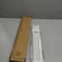 Cordless Vinyl Mini L Blinds 20" W x 48" H, 1" Slat White Horizontal Windows L Blind for Door, Shades, Camper, Light Filtering, Interiors, Arrive 1/2 Inch Narrower Indoor