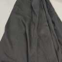 ebossy Women's Vintage High Waist Wool Blend Plaid A-Line Long Maxi Skirt with Pocket (Black, S)