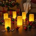 Zhengmy 20 Set Christmas Waterproof Luminary Bags Sets with Light String and Weighted Water Bags for Christmas, Thanksgiving, Halloween, Weddings, Valentine's Day Decoration (Stars and Moon)