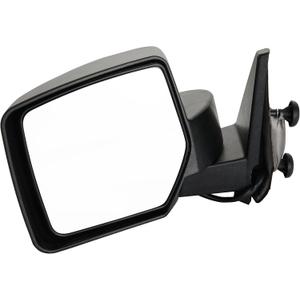 Side View Mirror Fits for Jeep Patriot 2007-2013.Black Power Adjustment(Glass), Manual Folding Driver Side