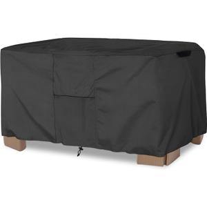 Kids Sand Table Cover - Waterproof, Defoliation Prevention, Anti-UV (37"Lx27"Wx16"H, Black)