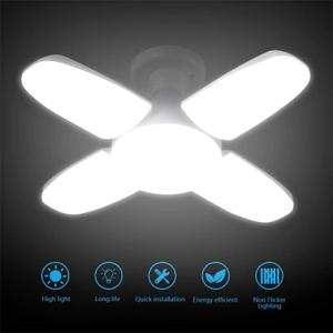 LED Garage Light,500 Watt Equivalent 6500K,Cool Daylight White LED Area Light,E26/E27 Medium Base,for Outdoor Factory Warehouse Barn Backyard and More,Super Bright