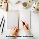 ZHAMEN Journal for Women, Floral and Butterfly Bible Notebooks, Pretty Leather Lined 200 Pages A5 Ruled Journaling, Christian Notebook, Religious Gifts for Women (5.8 x 8.3)