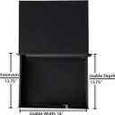 3U Rack Mount Drawer Server Cabinet Case for 19 Inch AV/Network/DJ Equipment Lockable Deep Drawer with Key, 3U x 5.25" x 19" x 5.25"