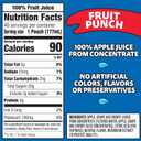 Capri Sun 100% Juice Fruit Punch Naturally Flavored Juice Blend, 40 ct Pack, 4 Boxes of 10 Pouches (EXP 10/23/26)