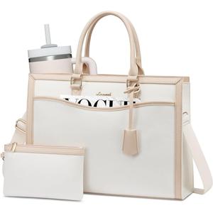 LOVEVOOK Laptop Tote Bag for Women, Office Work Bag Briefcase fit for Laptop, Large Capacity Teacher Bag Handbag