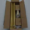 Orger Gold Curtain Rod with Crystal Ends, 30-68 Inches, Modern Diamond Design, 1 Inch Diameter