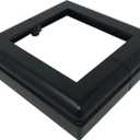 Nuvo Iron ADPBS6 Aluminum 6X6 Post Skirt Base, 1 Count (Pack of 1), Black